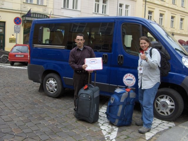 Jill with Mike from Mike's Chauffeur Service in Prague