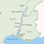 Uniworld Rhone and Saone Cruise Itinerary Map