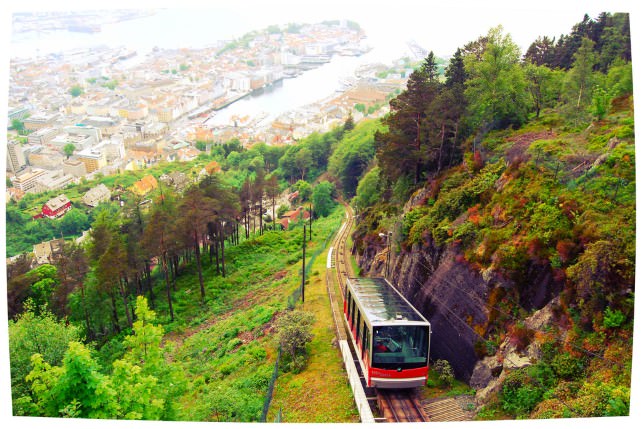 Fløibanen Funicular in Bergen
