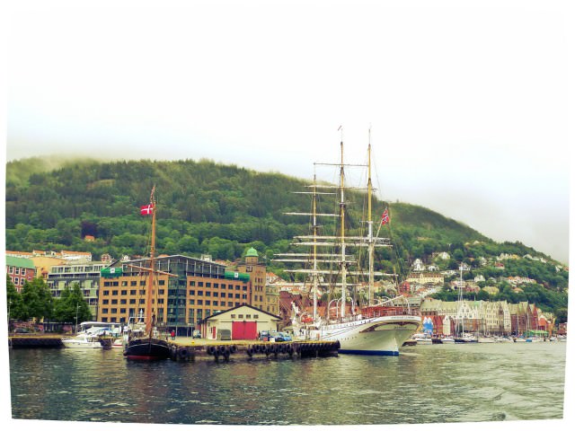 View of Bergen from MS White Lady