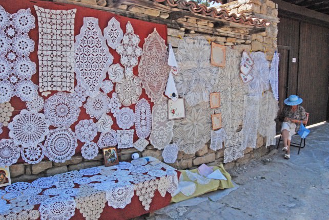 Crocheted Souvenirs in Arbanassi, Bulgaria