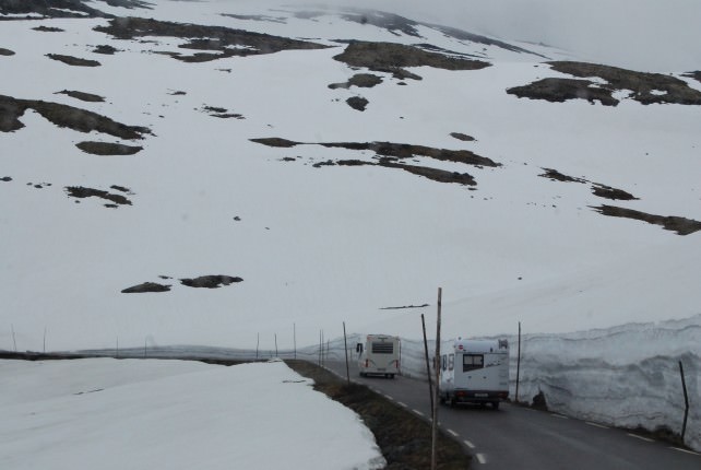 Driving Through the Jotunheimen Mountains