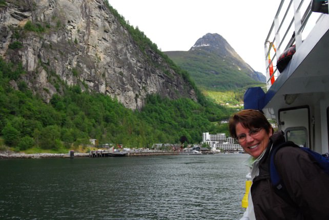 Enjoying a Sightseeing Cruise on Geirangerfjord