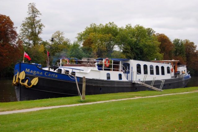 Magna Carta Luxury Canal Barge Cruises the River Thames in England