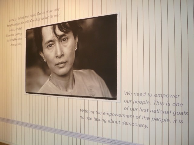 Aung San Suu Kyi Exhibit at Nobel Peace Center in Oslo