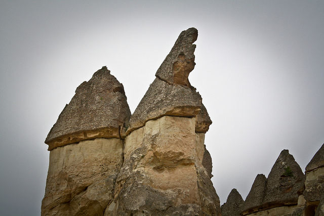 Rock Formations in Goreme Valley, Turkey