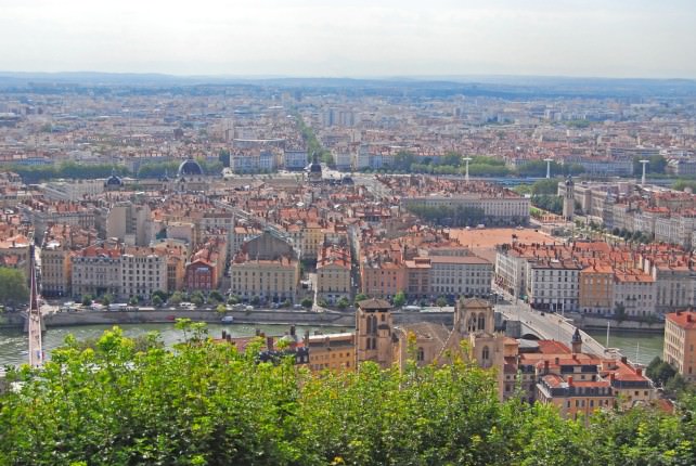 View of Lyon - France's Second Largest City