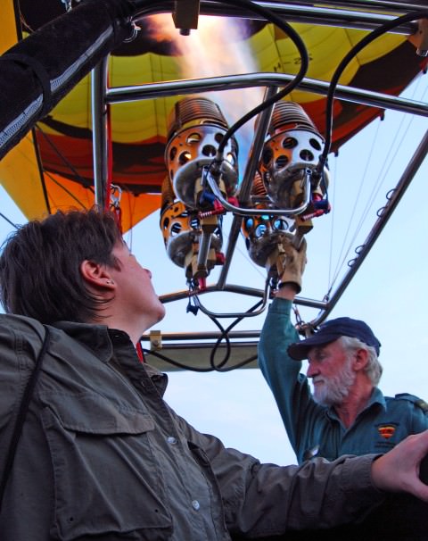 Viv Takes a Hot Air Balloon Ride in South Africa