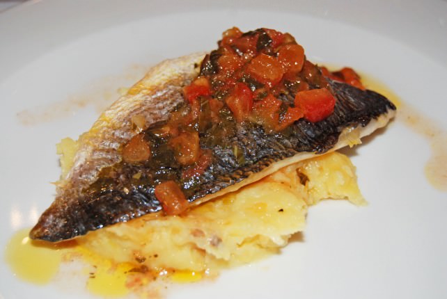 Dinner at Hotel Imperator - Dorade Fish with Potato
