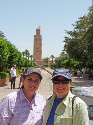 Jill and Viv in Marrakesh 