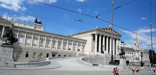 Austrian Parliament Building Vienna 