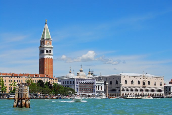 Venice as seen from the Venetian Lagoon