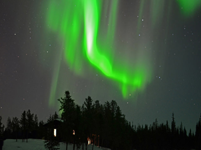 Aurora Over The Viewing Cabin