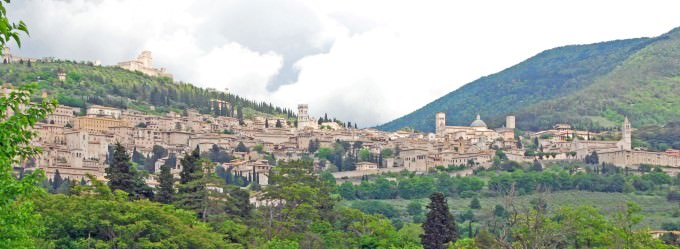 View of Assisi in Umbria
