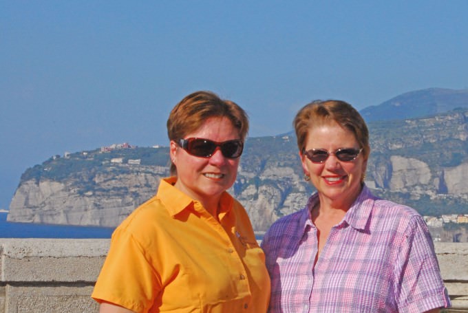 Viv and Jill in Sorrento with Insight Vacations