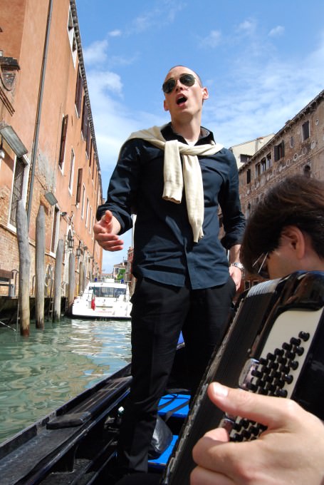 Serenaded on Venice Gondola