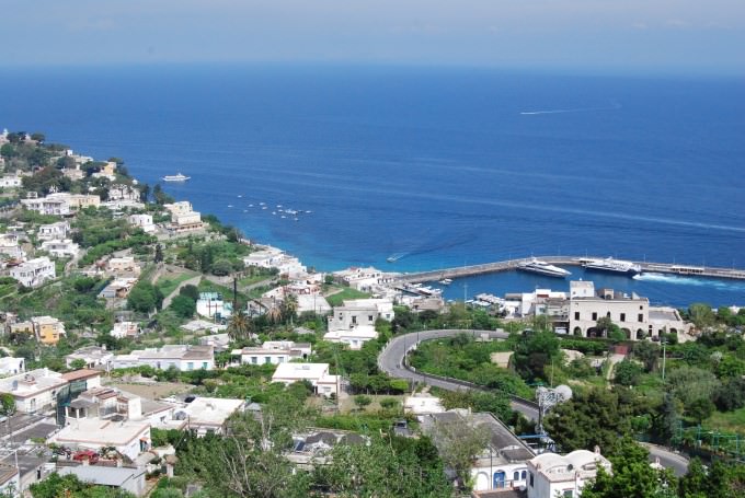 View from the funicular on Capri