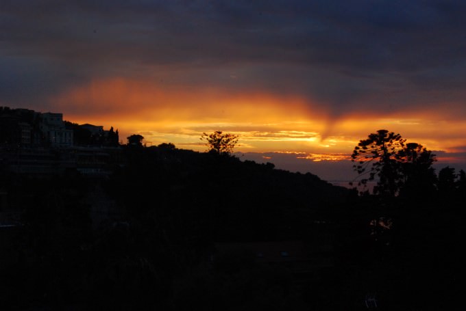 Sunset in Sorrento, Italy