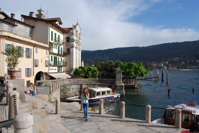Arriving on Isola Bella on Lake Maggiore