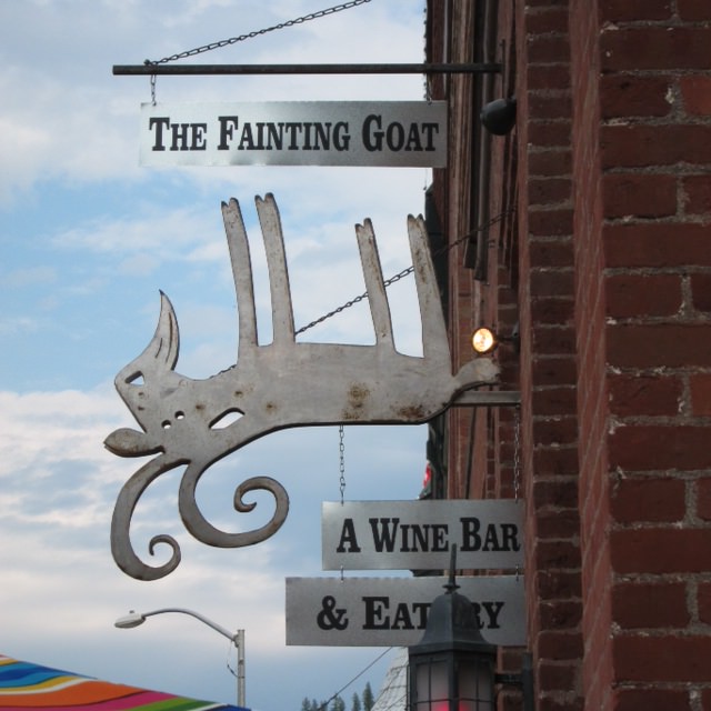 The Fainting Goat Wine Bar in Wallace, Idaho