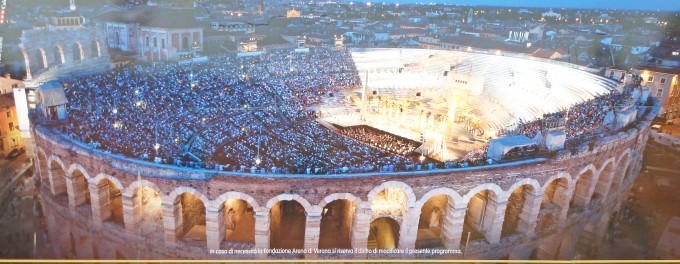 Arena di Verona is a Roman amphitheatre in Verona, Italy