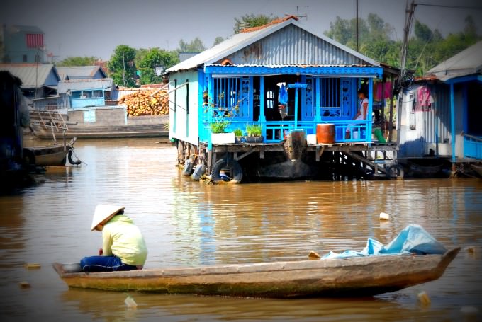 Floating Fish Farms in Chau Doc