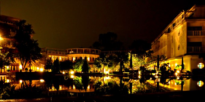 La Residence Hotel and Spa at Night