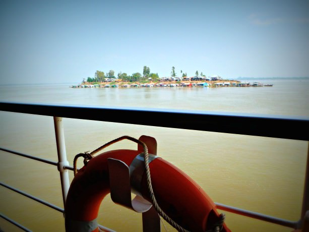 Cruising the Mekong River in Cambodia