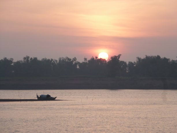 Sunrise on the Mekong River from Uniworld River Orchid