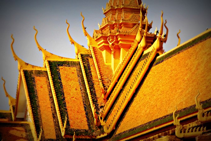 Roof of Royal Palace in Phnom Penh