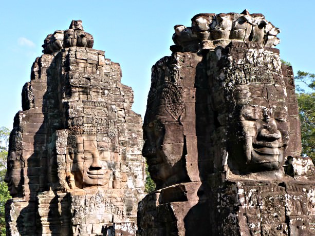 Sculptured Images at Angkor Thom