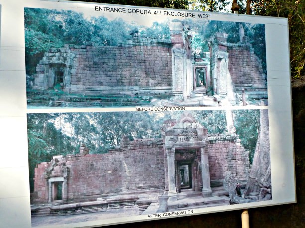 Ta Prohm Gopura - Conservation Progress