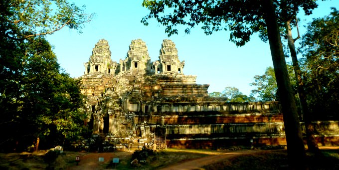 Visiting Angkor Thom near Siem Reap, Cambodia