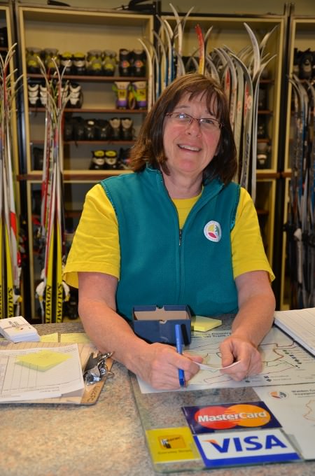 Naughton Trails Chalet Manager and veteran downhill skier Susan Murray