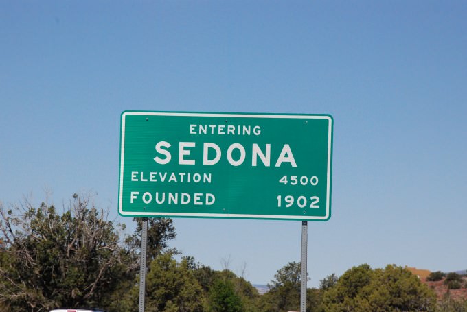 Entering Sedona