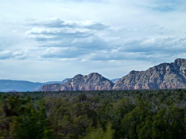 First Sight of Red Rocks Around Sedona, Arizona