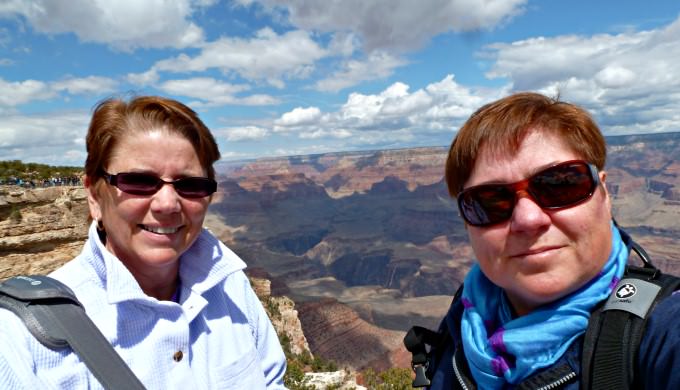 Jill and Viv at the Grand Canyon