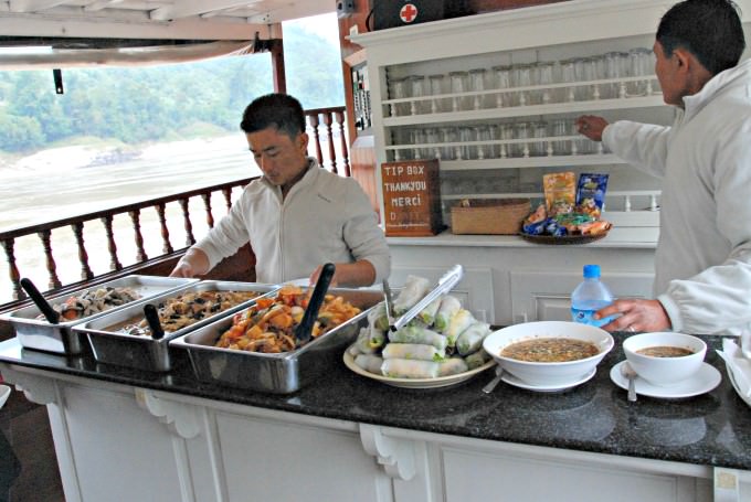 Lunch is Served on Luang Say Mekong Cruise