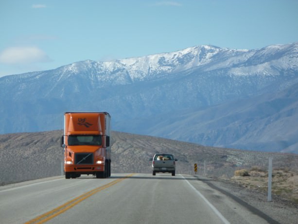 Highway between Fallon and Hawthorne in Nevada