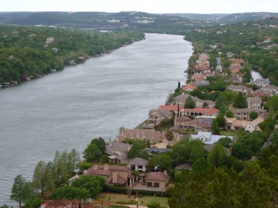 For the best view in town climb the stairs to the top of Mount Bonnell