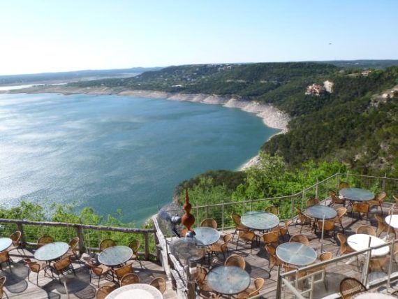 View of Lake Travis from The Oasis