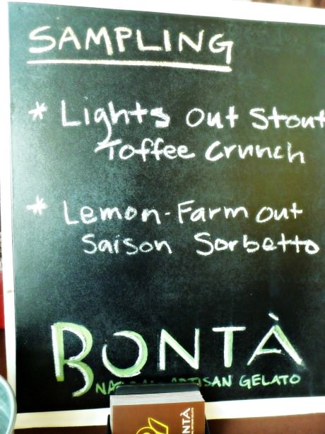 Bonta Gelato Flavors at Worthy Wednesday