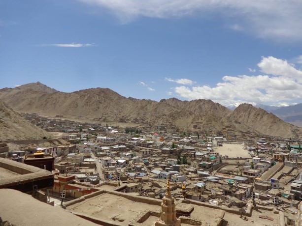 The aerial view from Leh Palace 