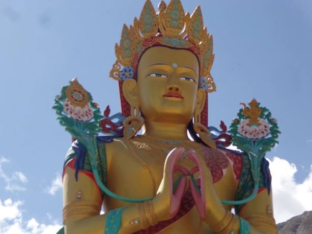 The tallest Buddha statue in Ladakh