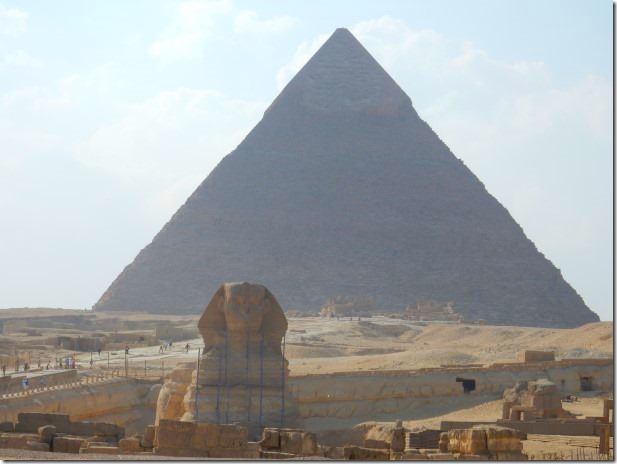 Sphinx and Giza Pyramid
