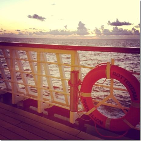 Sunset at Sail Away from Southampton