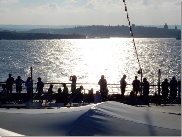 ms Rotterdam sails away from Malta