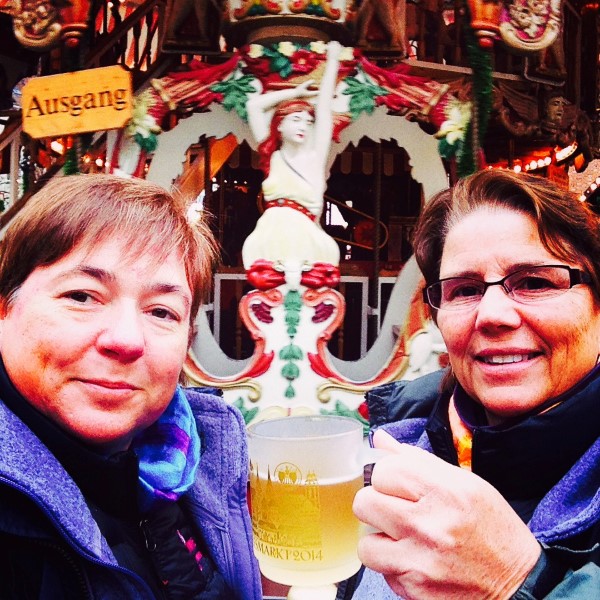 Viv and Jill in Nuremberg with Viking River Cruises