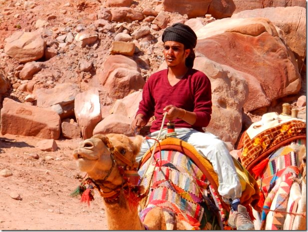 Camel boy at Petra