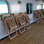 Deck Chairs Secured for High Seas - with Holland America ms Rotterdam
